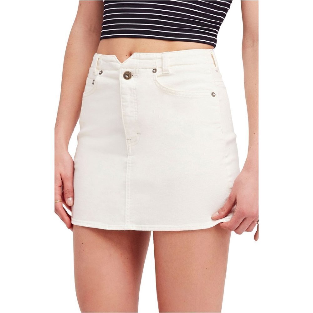 Free People We the Free She's All That Denim Mini Skirt 27